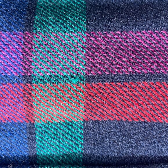 Vintage 1990s Pendleton Plaid Wool Bomber Jacket - Thinsulate Lining - S/M - Picture 11 of 16